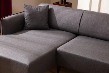 Rossland Divansofa 3-seters - Mørkegrå - Møbler - Sofaer - Sofa med sjeselong - 3 seters sofa med divan