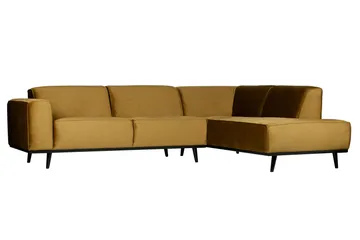 Statement Hjørnesofa Høyre - Honninggul - Møbler - Sofaer - Hjørnesofa