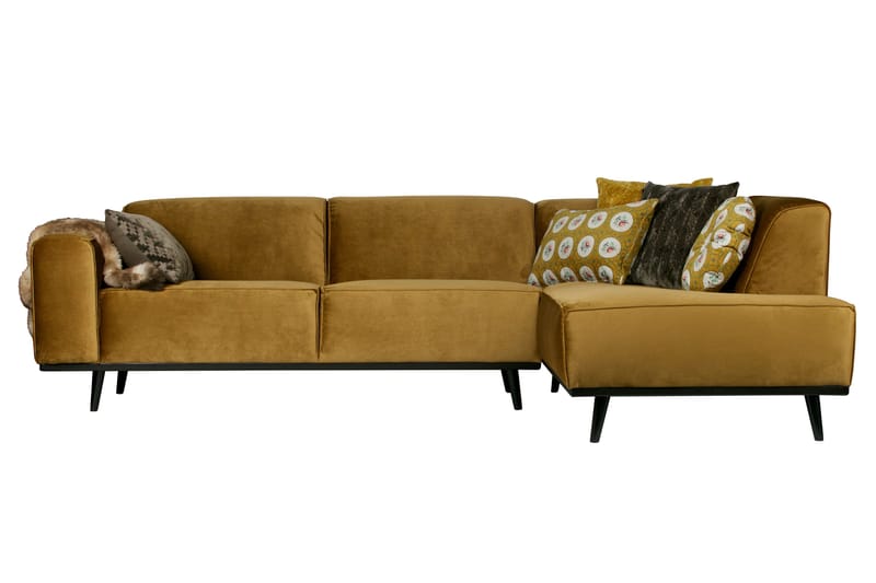 Statement Hjørnesofa Høyre, Honninggul