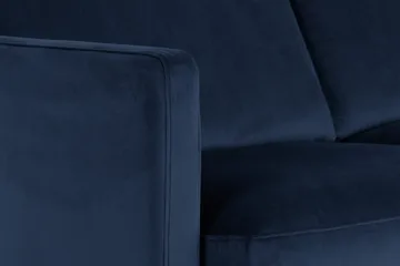 Teodin Hjørnesofa Fløyel - Blå - Møbler - Sofaer - Hjørnesofa