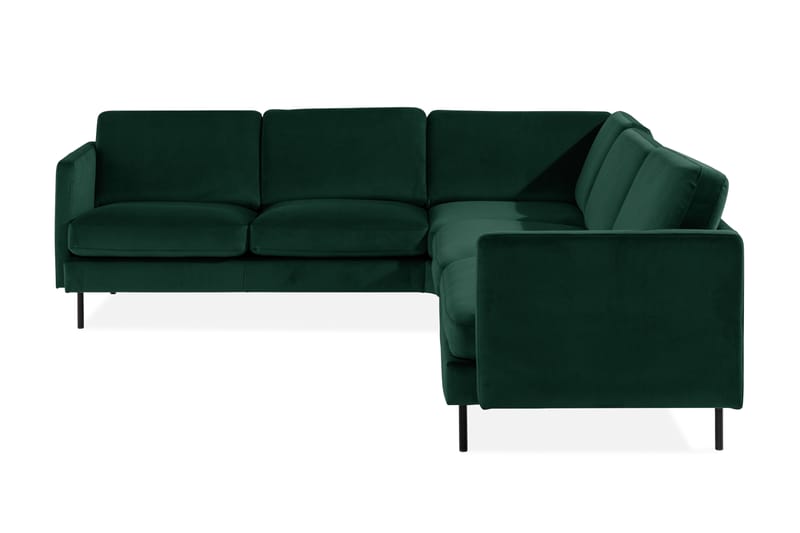 Teodin Hjørnesofa Fløyel - Grønn - Møbler - Sofaer - Hjørnesofa