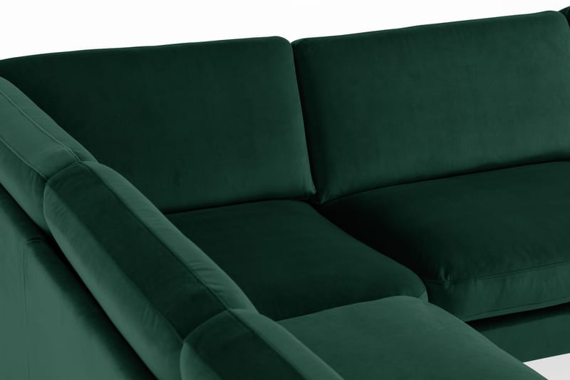 Teodin Hjørnesofa Fløyel - Grønn - Møbler - Sofaer - Hjørnesofa