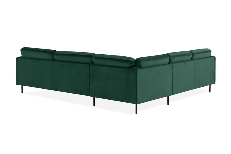 Teodin Hjørnesofa Fløyel - Grønn - Møbler - Sofaer - Hjørnesofa