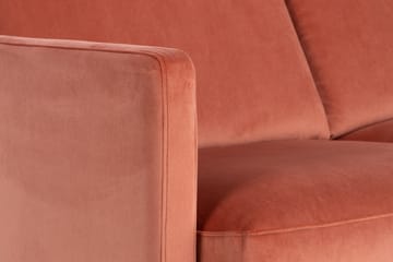 Teodin Hjørnesofa Fløyel - Rosa - Møbler - Sofaer - Hjørnesofa