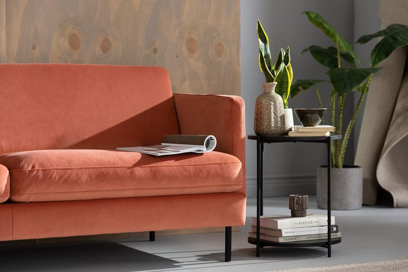 Teodin Hjørnesofa Fløyel - Rosa - Møbler - Sofaer - Hjørnesofa