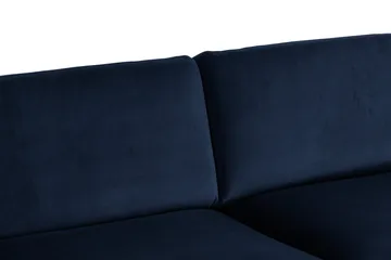 Teodin Hjørnesofa Large Fløyel - Blå - Møbler - Sofaer - Hjørnesofa