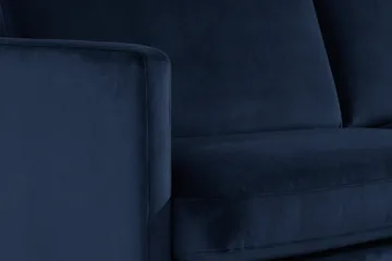 Teodin Hjørnesofa Large Fløyel - Blå - Møbler - Sofaer - Hjørnesofa