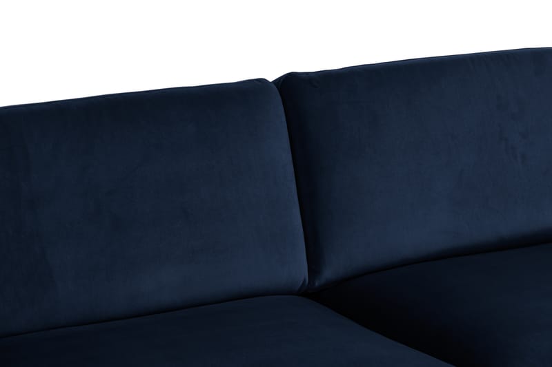 Teodin Hjørnesofa Large Fløyel - Blå - Møbler - Sofaer - Hjørnesofa