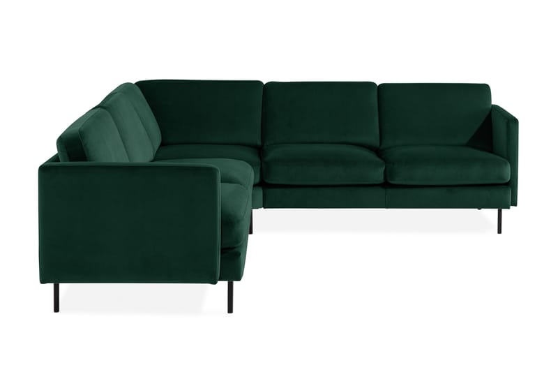 Teodin Hjørnesofa Large Fløyel - Grønn - Møbler - Sofaer - Hjørnesofa