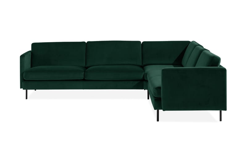 Teodin Hjørnesofa Large Fløyel - Grønn - Møbler - Sofaer - Hjørnesofa