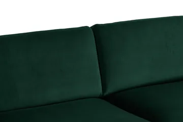 Teodin Hjørnesofa Large Fløyel - Grønn - Møbler - Sofaer - Hjørnesofa