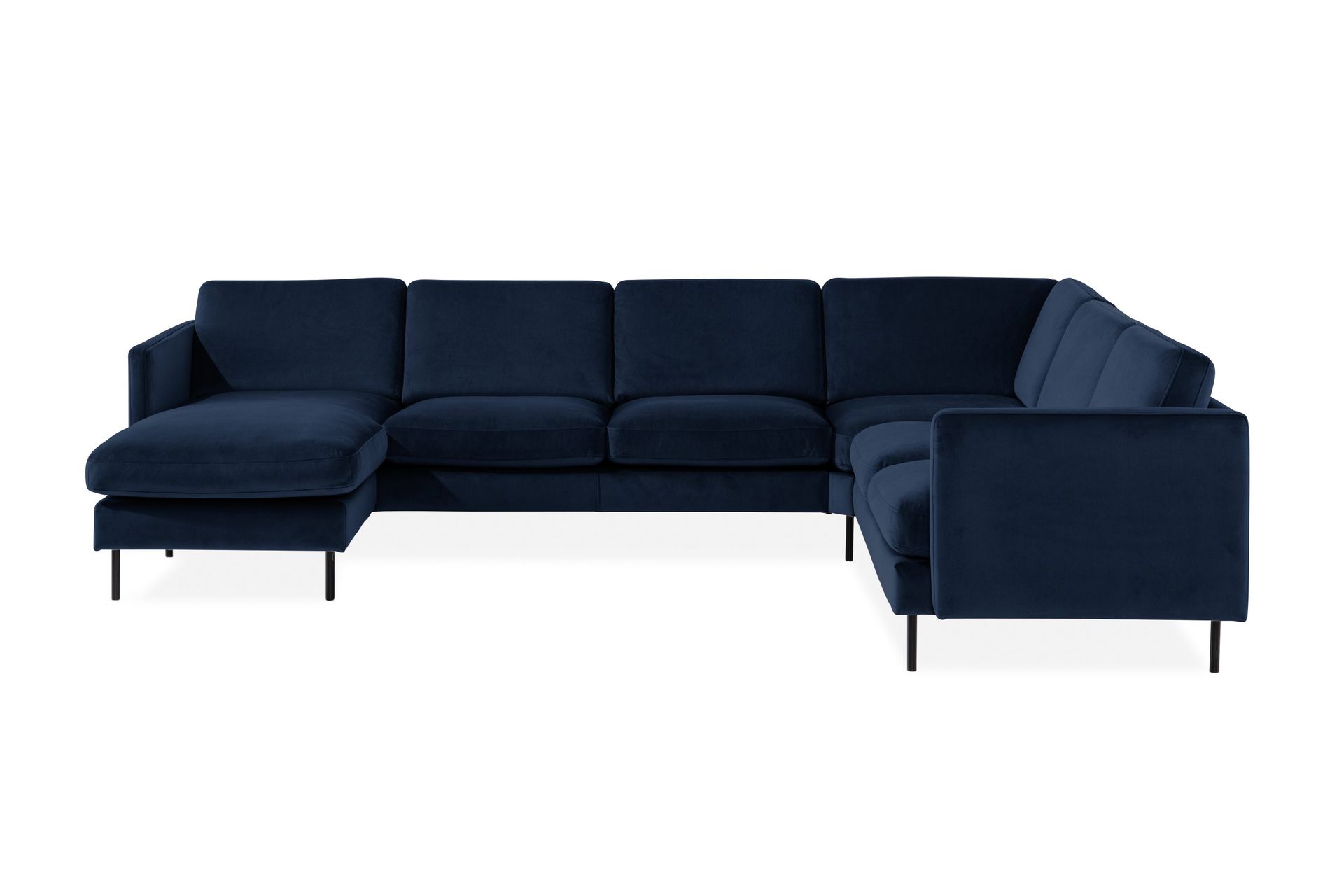 Teodin Hjørnesofa med Divan Venstre Fløyel - Blå