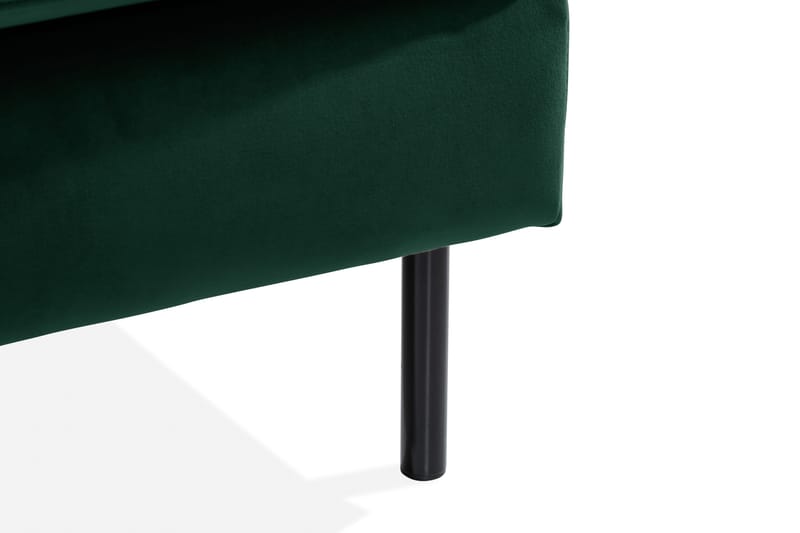 Teodin Hjørnesofa med Divan Venstre Fløyel - Grønn - Møbler - Sofaer - Hjørnesofa - Hjørnesofa med divan