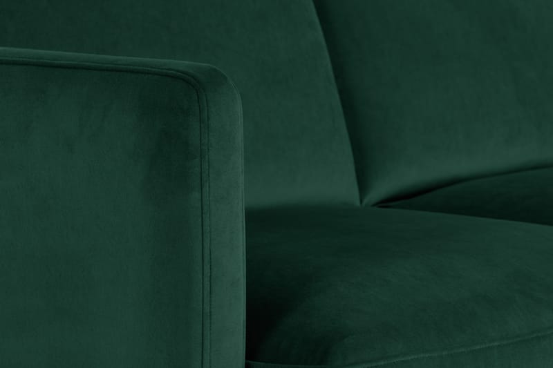 Teodin Hjørnesofa med Divan Venstre Fløyel - Grønn - Møbler - Sofaer - Hjørnesofa - Hjørnesofa med divan