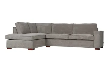 Tiahna Hjørnesofa Venstre - Grå - Møbler - Sofaer - Sofa med sjeselong - 3 seters sofa med divan
