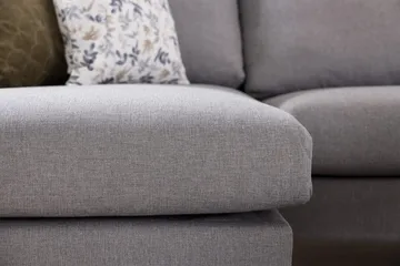 Trend 5-seters Høyrevendt U-formet Hjørnesofa med Divan i Stoff - Lysegrå - Møbler - Sofaer - Hjørnesofa - Hjørnesofa med divan