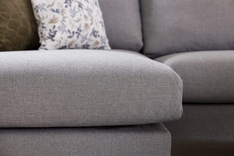 Trend 5-seters Høyrevendt U-formet Hjørnesofa med Divan i Stoff - Lysegrå - Møbler - Sofaer - Hjørnesofa - Hjørnesofa med divan