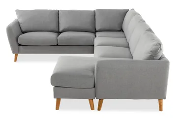 Trend 5-seters Høyrevendt U-formet Hjørnesofa med Divan i Stoff - Lysegrå - Møbler - Sofaer - Hjørnesofa - Hjørnesofa med divan