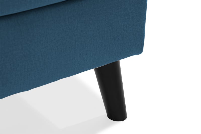 Trend 5-seters Venstrevendt U-formet Hjørnesofa med Divan i Fløyel - Blå - Møbler - Sofaer - Hjørnesofa