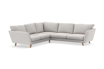 Trend Lyx 6-seters Vendbar L-formet Hjørnesofa i Fløyel
