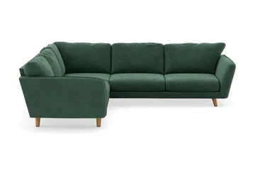 Trend Lyx 6-seters Vendbar L-formet Hjørnesofa i Fløyel