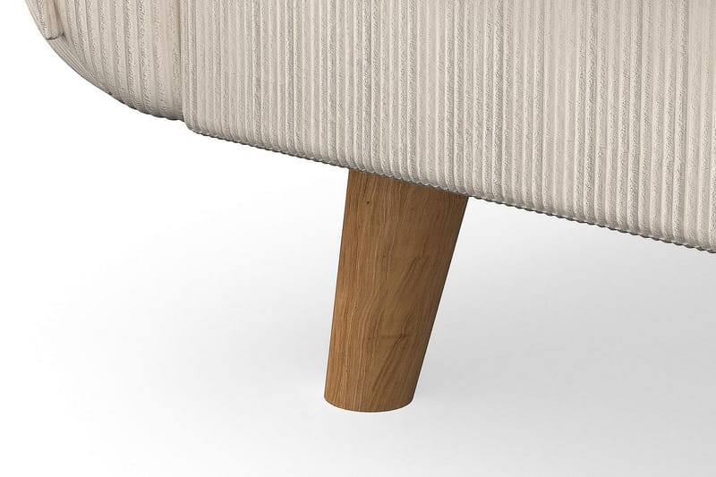 Trend Lyx 6-seters Vendbar L-formet Hjørnesofa i Manchester - Beige - Møbler - Sofaer - Hjørnesofa