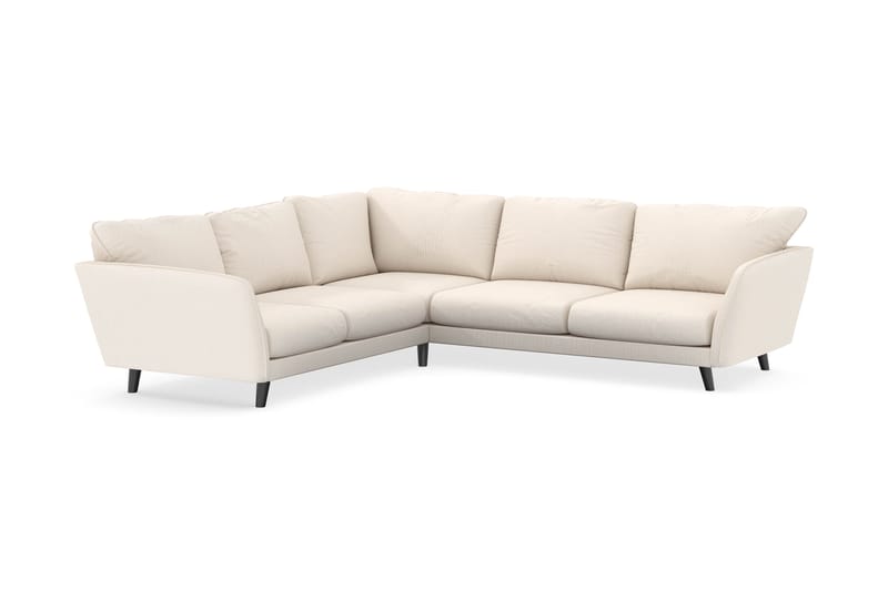 Trend Lyx 6-seters Vendbar L-formet Hjørnesofa i Manchester - Beige - Møbler - Sofaer - Hjørnesofa