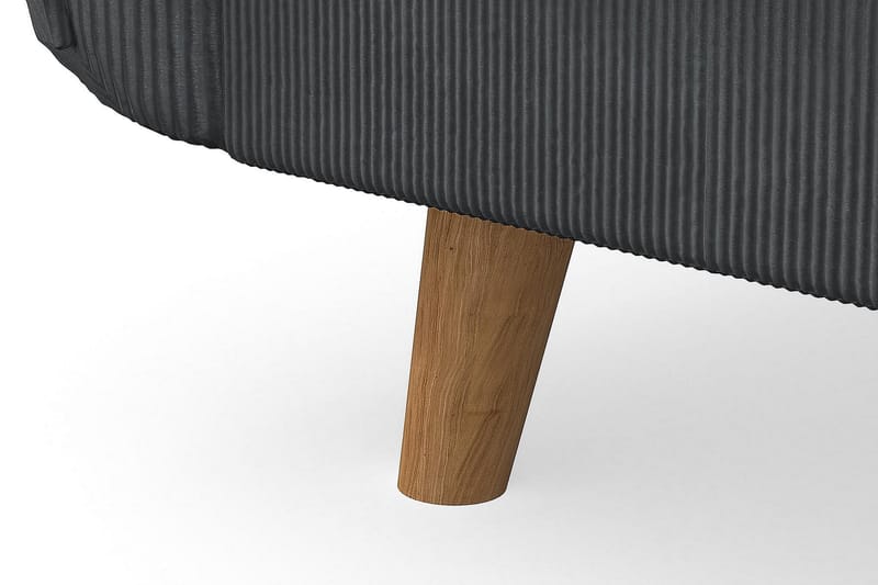 Trend Lyx 6-seters Vendbar L-formet Hjørnesofa i Manchester - Mørk grå - Møbler - Sofaer - Hjørnesofa
