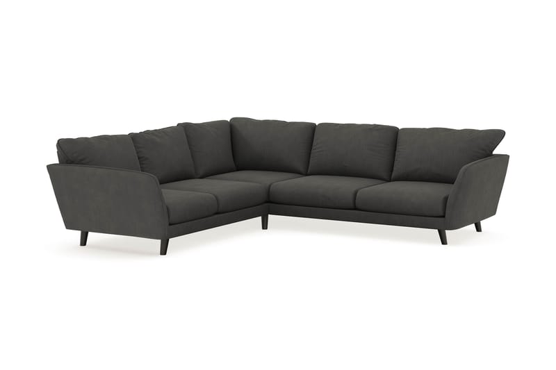 Trend Lyx 6-seters Vendbar L-formet Hjørnesofa i Manchester - Mørk grå - Møbler - Sofaer - Hjørnesofa