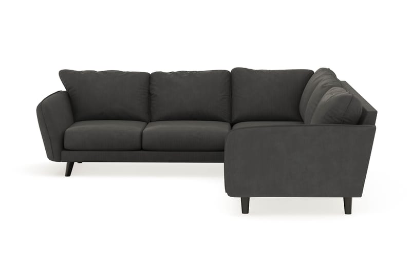 Trend Lyx 6-seters Vendbar L-formet Hjørnesofa i Manchester - Mørk grå - Møbler - Sofaer - Hjørnesofa