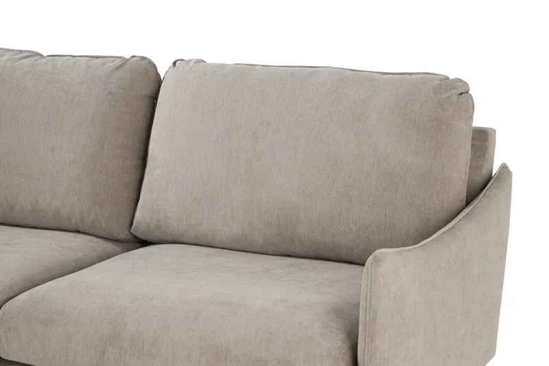 Trend Lyx 6-seters Vendbar L-formet Hjørnesofa i Stoff - Beige - Møbler - Sofaer - Hjørnesofa