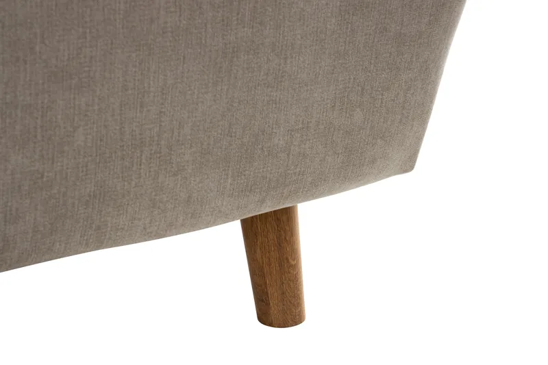 Trend Lyx 6-seters Vendbar L-formet Hjørnesofa i Stoff - Beige - Møbler - Sofaer - Hjørnesofa