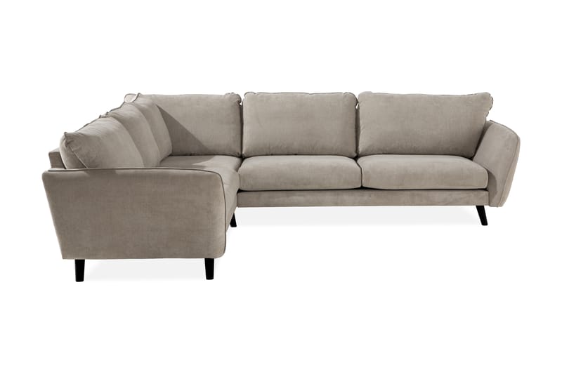 Trend Lyx 6-seters Vendbar L-formet Hjørnesofa i Stoff - Beige - Møbler - Sofaer - Hjørnesofa
