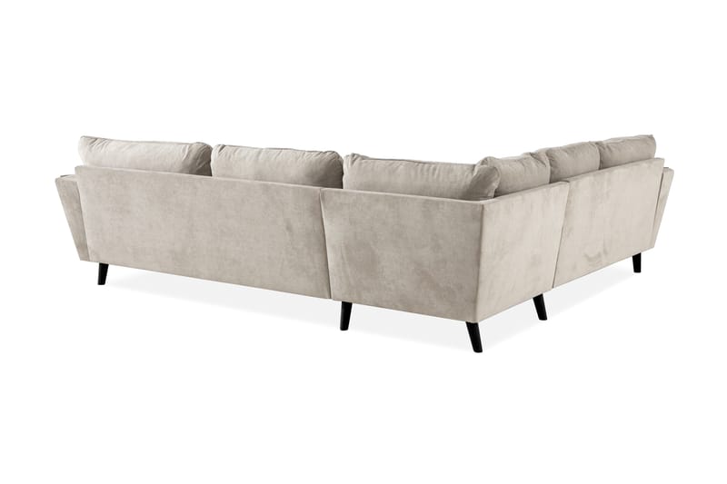 Trend Lyx 6-seters Vendbar L-formet Hjørnesofa i Stoff - Beige - Møbler - Sofaer - Hjørnesofa