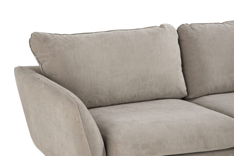 Trend Lyx 6-seters Vendbar L-formet Hjørnesofa i Stoff - Beige - Møbler - Sofaer - Hjørnesofa