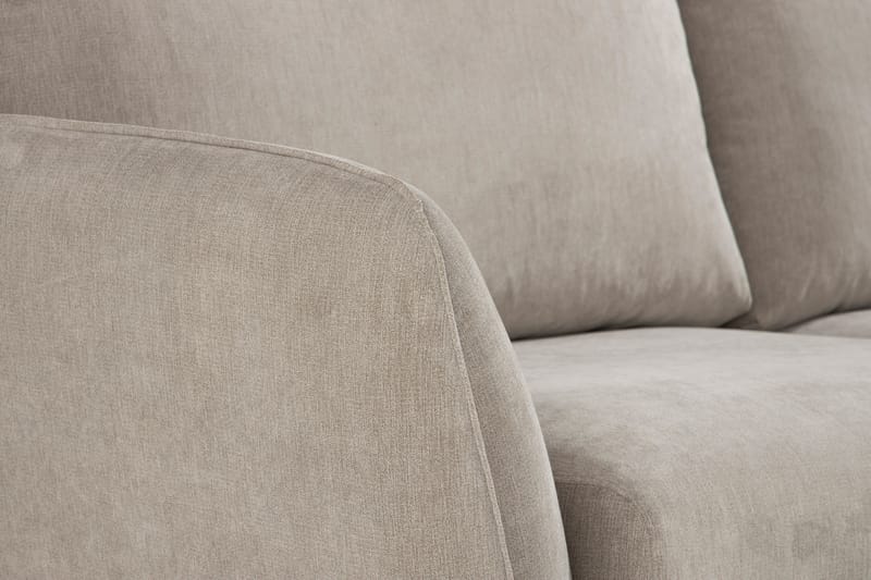 Trend Lyx 6-seters Vendbar L-formet Hjørnesofa i Stoff - Beige - Møbler - Sofaer - Hjørnesofa