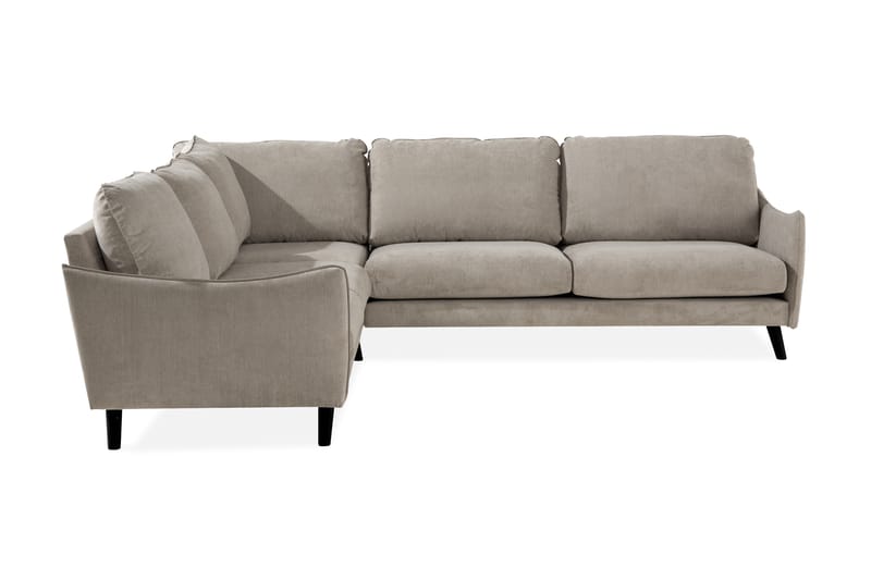 Trend Lyx 6-seters Vendbar L-formet Hjørnesofa i Stoff - Beige - Møbler - Sofaer - Hjørnesofa
