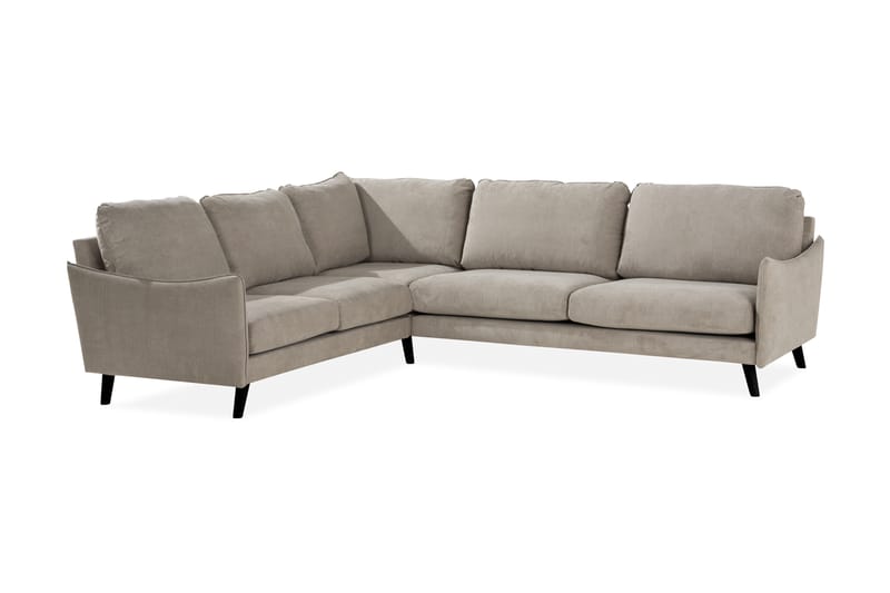 Trend Lyx 6-seters Vendbar L-formet Hjørnesofa i Stoff - Beige - Møbler - Sofaer - Hjørnesofa