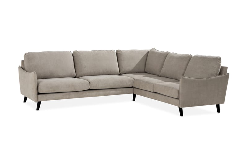 Trend Lyx 6-seters Vendbar L-formet Hjørnesofa i Stoff - Beige - Møbler - Sofaer - Hjørnesofa