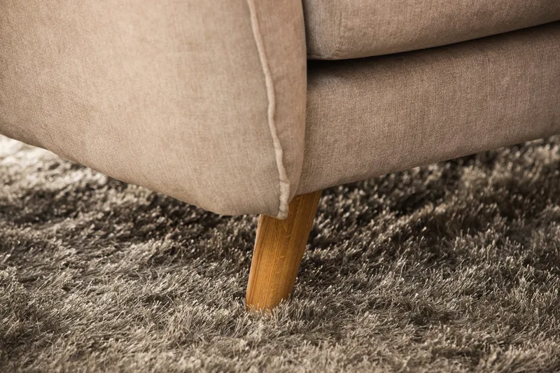 Trend Lyx 6-seters Vendbar L-formet Hjørnesofa i Stoff - Beige - Møbler - Sofaer - Hjørnesofa