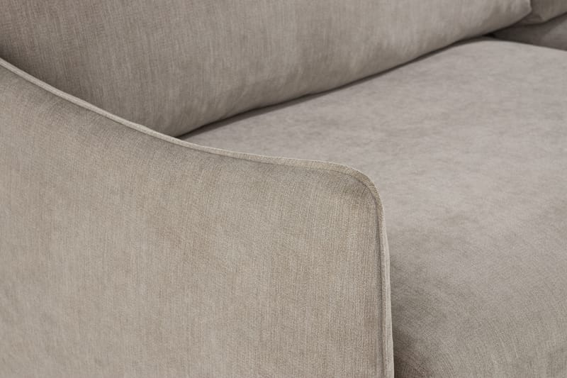 Trend Lyx 6-seters Vendbar L-formet Hjørnesofa i Stoff - Beige - Møbler - Sofaer - Hjørnesofa