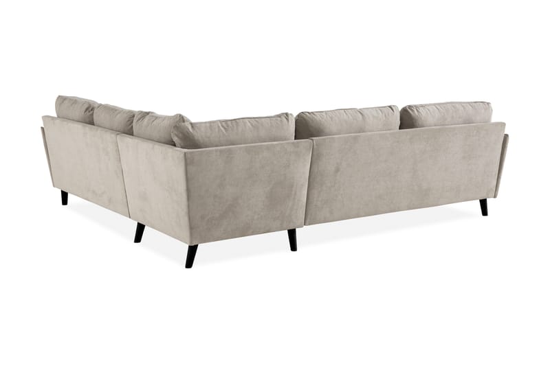 Trend Lyx 6-seters Vendbar L-formet Hjørnesofa i Stoff - Beige - Møbler - Sofaer - Hjørnesofa