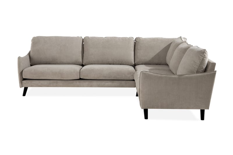 Trend Lyx 6-seters Vendbar L-formet Hjørnesofa i Stoff - Beige - Møbler - Sofaer - Hjørnesofa