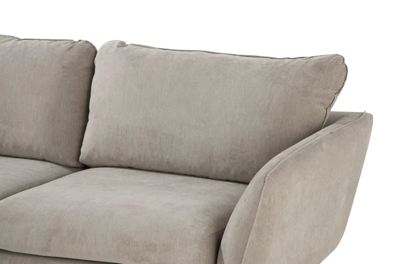 Trend Lyx 6-seters Vendbar L-formet Hjørnesofa i Stoff - Beige - Møbler - Sofaer - Hjørnesofa
