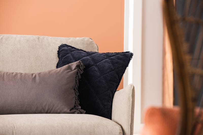 Trend Lyx 6-seters Vendbar L-formet Hjørnesofa i Stoff - Beige - Møbler - Sofaer - Hjørnesofa