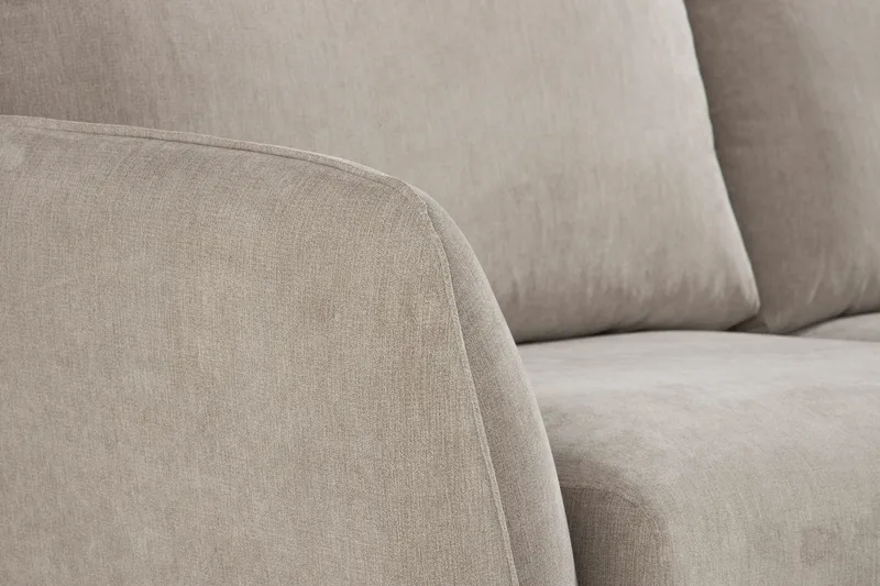 Trend Lyx 6-seters Vendbar L-formet Hjørnesofa i Stoff - Beige - Møbler - Sofaer - Hjørnesofa
