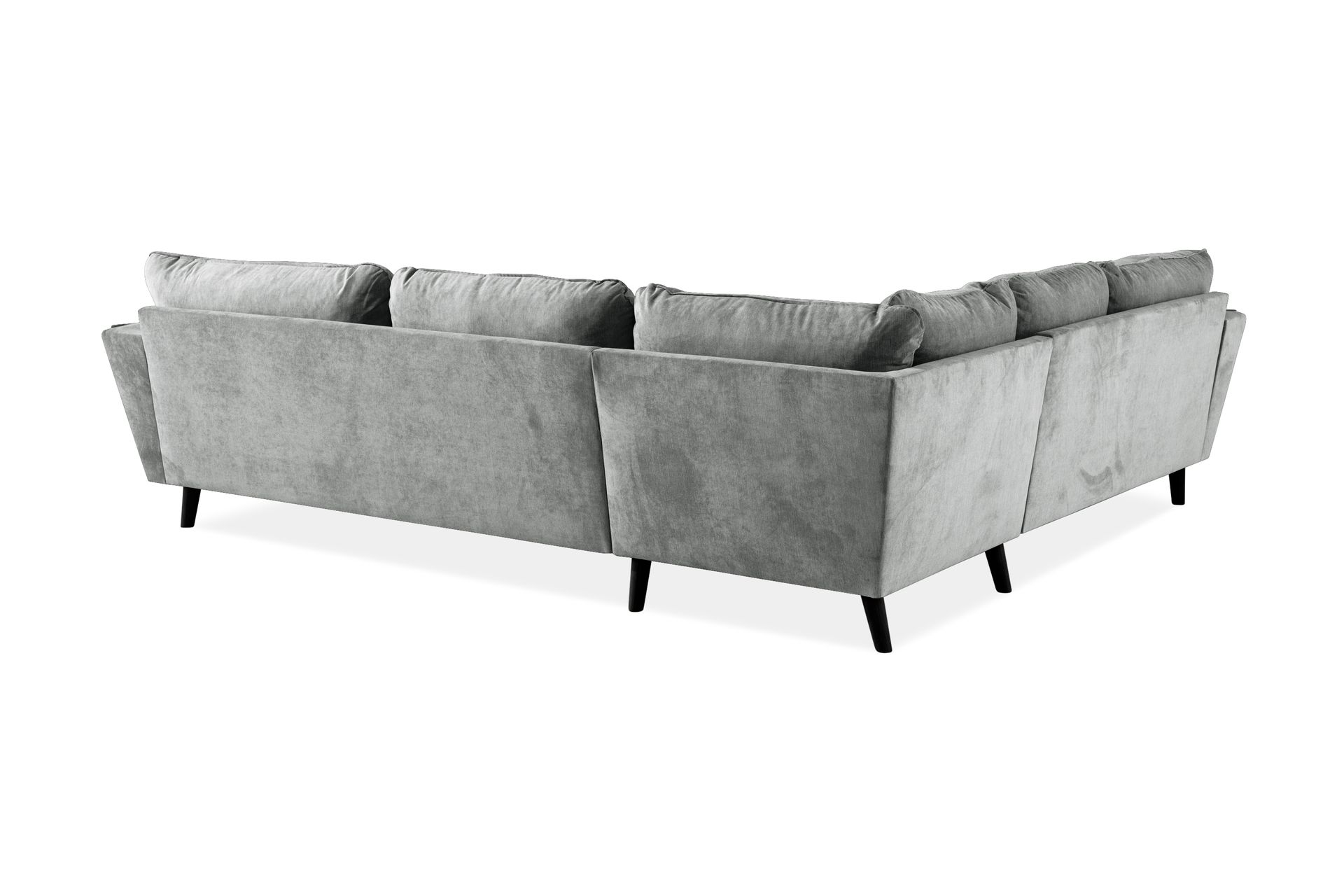Trend Lyx 6-seters Vendbar L-formet Hjørnesofa i Stoff - Grå - Møbler - Sofaer - Hjørnesofa