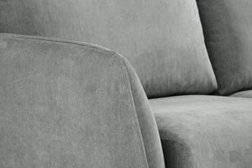 Trend Lyx 6-seters Vendbar L-formet Hjørnesofa i Stoff - Grå - Møbler - Sofaer - Hjørnesofa