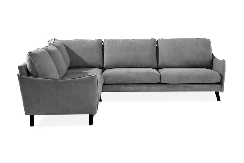 Trend Lyx 6-seters Vendbar L-formet Hjørnesofa i Stoff - Grå - Møbler - Sofaer - Hjørnesofa