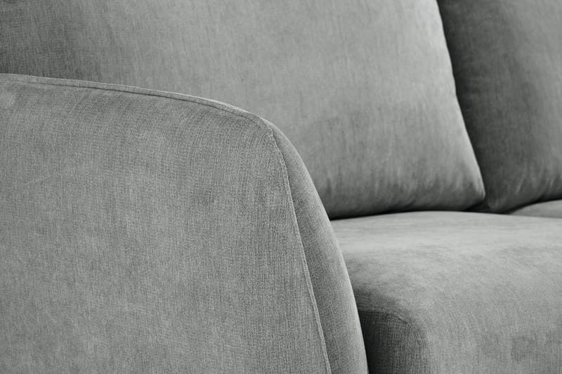 Trend Lyx 6-seters Vendbar L-formet Hjørnesofa i Stoff - Grå - Møbler - Sofaer - Hjørnesofa